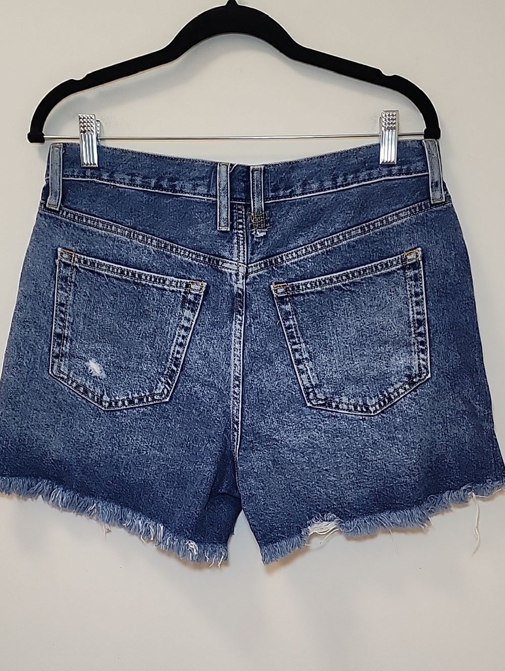 Free People Makai Cutoff Denim Shorts High-Rise Distressed Denim Shorts Blue 29 - Picture 11 of 16